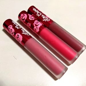 Lime Crime liquid lipstick trio